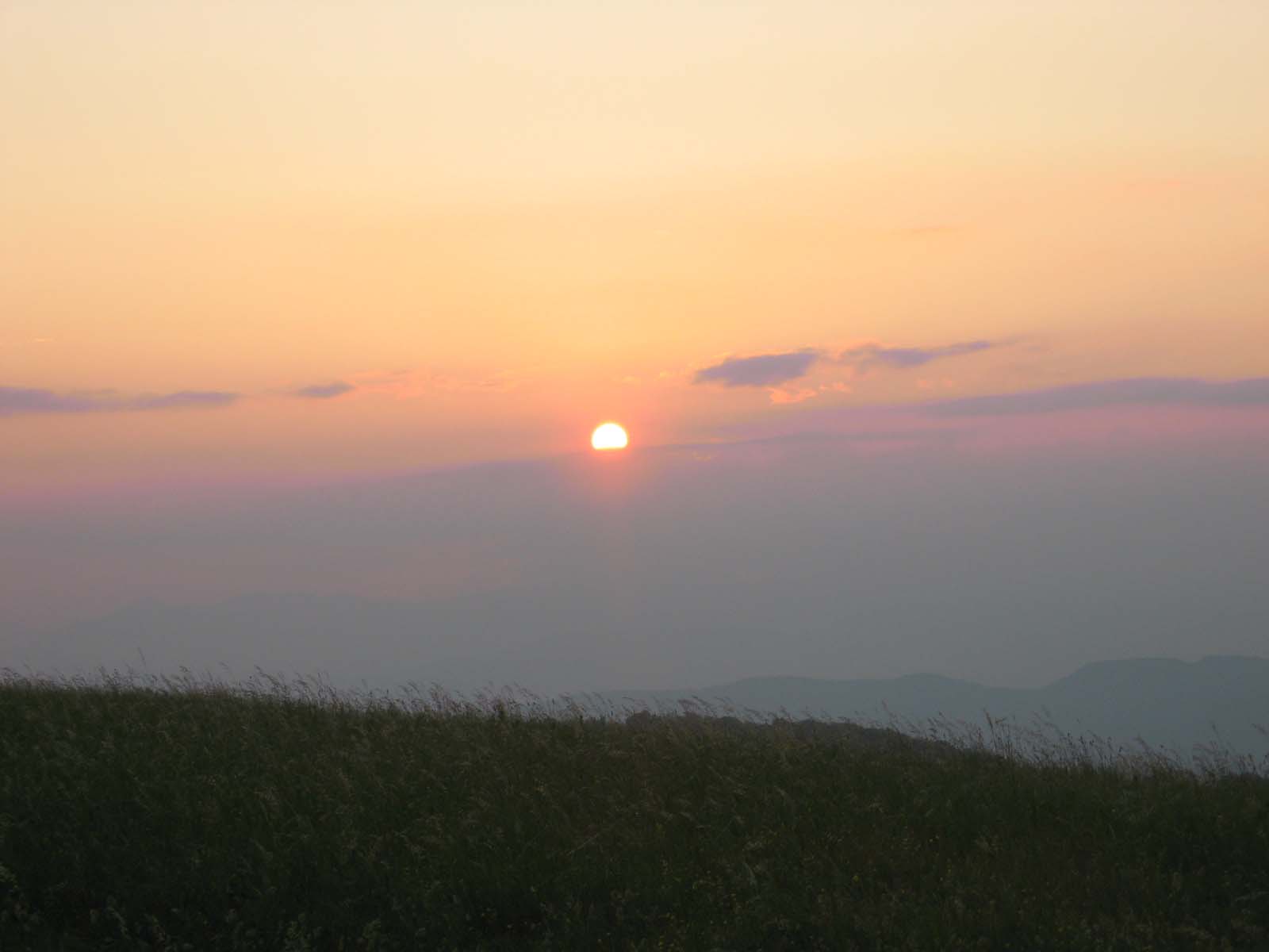 Sunrise at Max Patch.