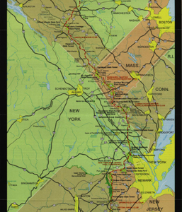 Appalachian Trail Map: New Jersey through Vermont